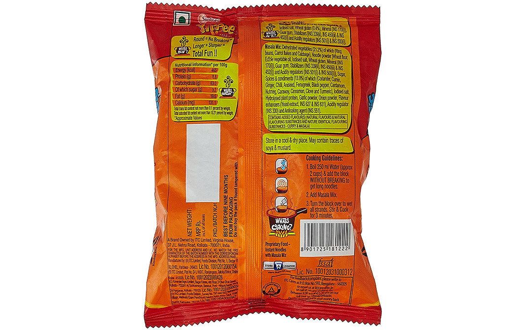 Sunfeast Yippee Noodles Magic Masala Pack 60 grams GoToChef